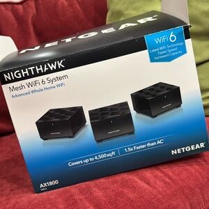 Nighthawk mesh Wi-Fi 6 system
Advanced whole home Wi-Fi